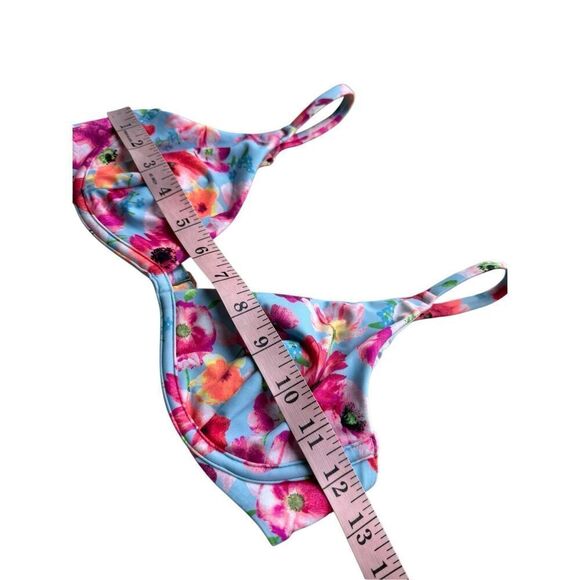 Victoria’s Secret Multicolored Floral Underwire Bikini top size S/32C - Picture 6 of 7